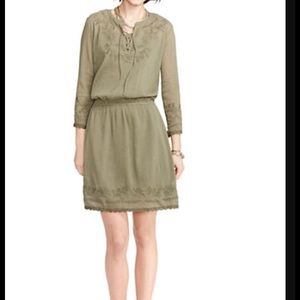 New Ralph Lauren Embroidered Crinkle Gauze Dress